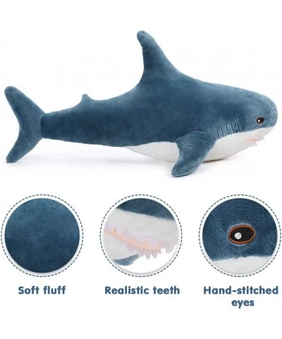 Giant Shark Stuffed Animal Shark Plush Toys Soft Plush Shark Hugging Pillow for Kids 40 inch $58.86 Kids' Plush Toy Pillows