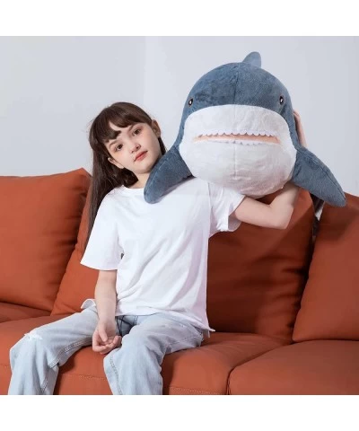 Giant Shark Stuffed Animal Shark Plush Toys Soft Plush Shark Hugging Pillow for Kids 40 inch $58.86 Kids' Plush Toy Pillows