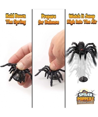 Spider Popperz Prank Box Gift | Set of 6 Gag Gifts Fake Jumping Spiders Tarantula Surprise Toy Kit Funny Halloween Toys for K...