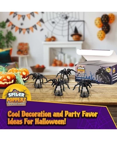 Spider Popperz Prank Box Gift | Set of 6 Gag Gifts Fake Jumping Spiders Tarantula Surprise Toy Kit Funny Halloween Toys for K...