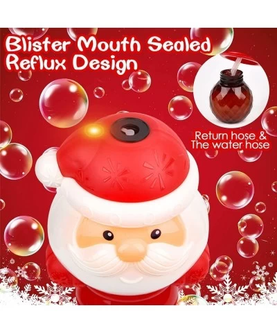 Christmas Bubble Wands for Kids Musical & Light Up Bubble Machine Toys for Toddler Automatic Outdoor Maker Blower Princess To...