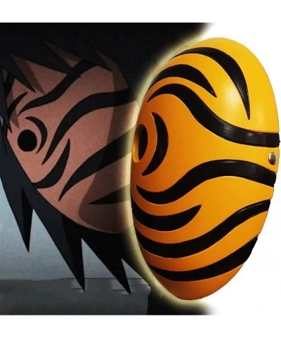 Obito Latex Mask Japanese Anime Cosplay Ninja Costume for Teens Halloween Party Prop $40.14 Kids' Dress-Up Accessories