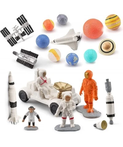 19PCS Planets Solar System Astronaut Figure Toy Children Solar Power Kit Space Exploration Spaceman Science Kit School Dioram...