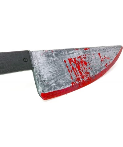 Large Bloody Knife – 16” Long Realistic Looking Prank Toy Fake Plastic Blade with Blood Stains - Costume Prop or Gag Blade fo...