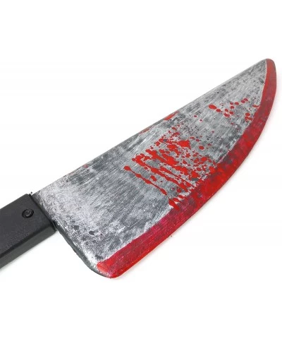 Large Bloody Knife – 16” Long Realistic Looking Prank Toy Fake Plastic Blade with Blood Stains - Costume Prop or Gag Blade fo...