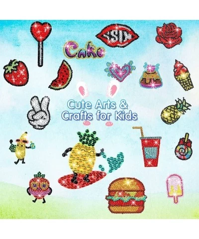 36 Pieces Diamond Painting Stickers Gem Diamond Painting Kits for Kids Create Your Own Painting Craft Cute DIY Diamond Craft ...