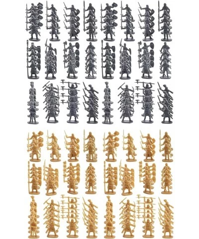 200Pcs 1/72 Scale Miniature Soldiers Decoration Chic Display Party Favors Collection Dioramas for Layout Class Projects Gold ...