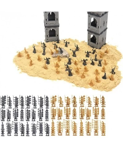 200Pcs 1/72 Scale Miniature Soldiers Decoration Chic Display Party Favors Collection Dioramas for Layout Class Projects Gold ...