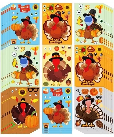 Thanksgiving Activities for Kids Thanksgiving Stickers for Kids Thanksgiving Gi-fts for Kids Make a Turkey Stickers Thanksgiv...