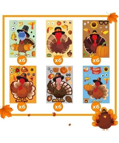 Thanksgiving Activities for Kids Thanksgiving Stickers for Kids Thanksgiving Gi-fts for Kids Make a Turkey Stickers Thanksgiv...