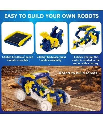 STEM 11-in-1 Solar Robot Kit 231 Pieces DIY Science Experiment?Kit Learning Educational Building Toy Set for Toddlers Kids Bo...