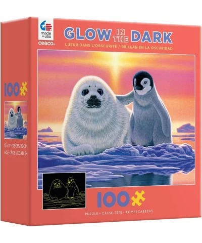 Schimmel Glow-in-The Dark - Friends Around The World - 100 Piece Jigsaw Puzzle White $15.89 Jigsaw Puzzles