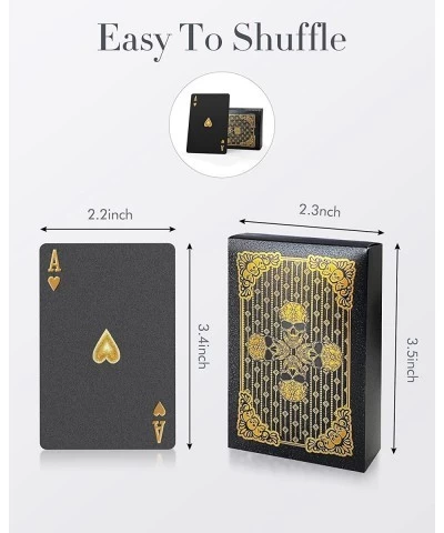 Diamond Waterproof Black Playing Cards Poker Cards HD Deck of Cards (Sliver Skull) $15.09 Card Games