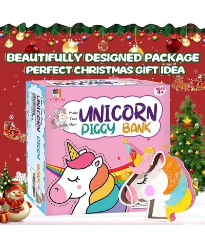 Make Your Own Unicorn Piggy Bank - Unicorn Craft Kit for Kids Arts and Crafts Project Unicorn Toys for Girls Room Decor Unico...