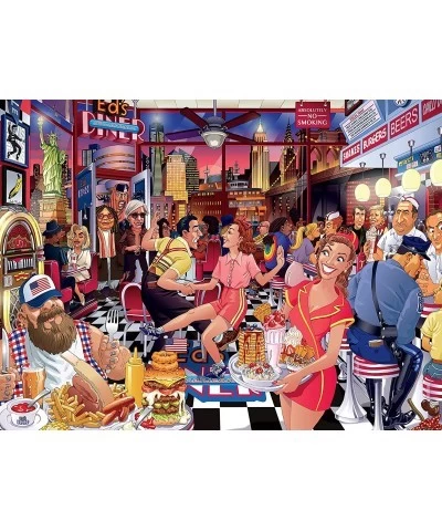 Funny Faces - USA Diner - 550 Piece Jigsaw Puzzle $23.89 Jigsaw Puzzles