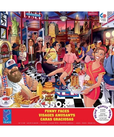 Funny Faces - USA Diner - 550 Piece Jigsaw Puzzle $23.89 Jigsaw Puzzles