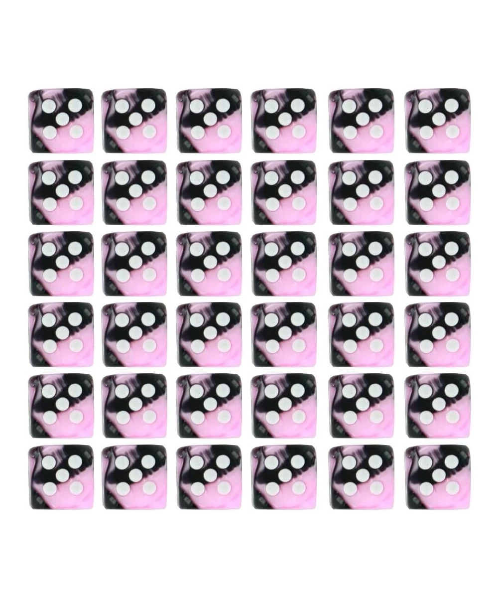 Dice d6: Gemini Black & Pink with White - 12mm Six Sided Die (36) $23.77 Game Accessories