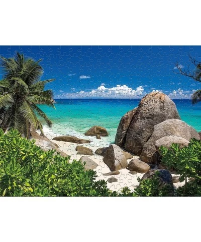 Scenic Photography - Palm Trees - Seychelles - 300 Piece Jigsaw Puzzle $17.35 Jigsaw Puzzles