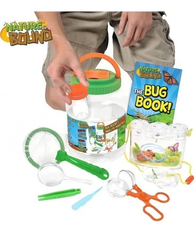 Bug Catcher with Habitat Bucket and 7 Piece Nature Exploration Set - Includes Critter Box Activity Booklet Net Magnifier Twee...