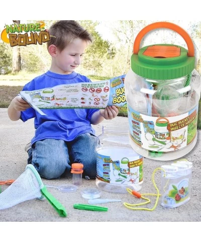 Bug Catcher with Habitat Bucket and 7 Piece Nature Exploration Set - Includes Critter Box Activity Booklet Net Magnifier Twee...