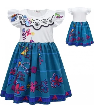 Encanto Mirabel Costume Isabela Dress Girls Cartoon Madrigal Princess Print Skirt Cosplay Luisa Pepa Dolores Halloween Outfit...