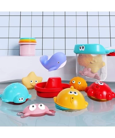 Bath Toy Set Beach Toys Toddler Bathtub Bath Toys Floating Animal Toys for Kids Pool Toys for Babies 2-4 Years Old (17 Piece ...