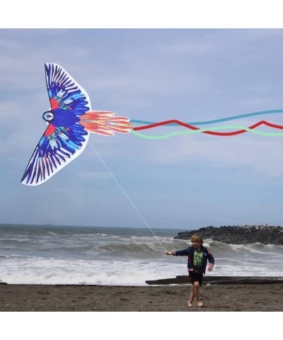 Parrot Huge Kite for Kids and Adults Easy to Fly Single Line String with Tail for Beach Trip Park Family Outdoor Games and Ac...