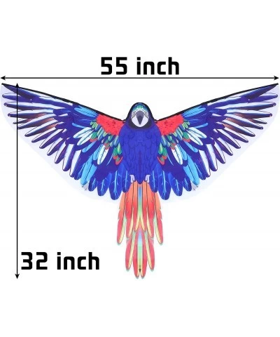 Parrot Huge Kite for Kids and Adults Easy to Fly Single Line String with Tail for Beach Trip Park Family Outdoor Games and Ac...