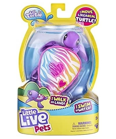 Litlle Live Pets Turtle I Walk On Land I Swim in Water 1 Toy Turtle 1 Instructional Booklet Birthday Christmas Hanukkah Gifts...