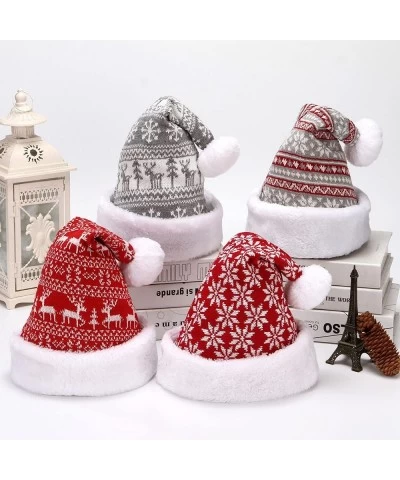 Santa Hat Christmas Hat Plush Xmas Santa Claus Hat for Children Kids Costume Christmas Party Supplies Holiday Favors $23.26 K...