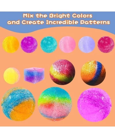 Make Your Own Bouncy Ball Kit DIY Magic Crystal Power Balls Craft Kits 11 Individual Kits Includes 32 Bags colorful Crystal P...