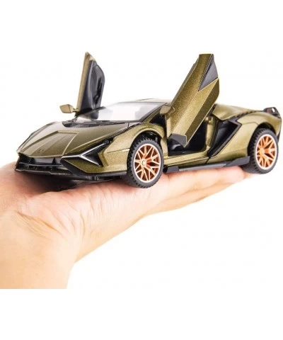 Sian FKP37 Car Model Toy 1:32 Child Sound and Light Pull Back Car Zinc Alloy Casting Toys for Kids Boy Girl Gift (Army Green)...