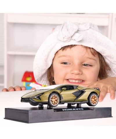 Sian FKP37 Car Model Toy 1:32 Child Sound and Light Pull Back Car Zinc Alloy Casting Toys for Kids Boy Girl Gift (Army Green)...