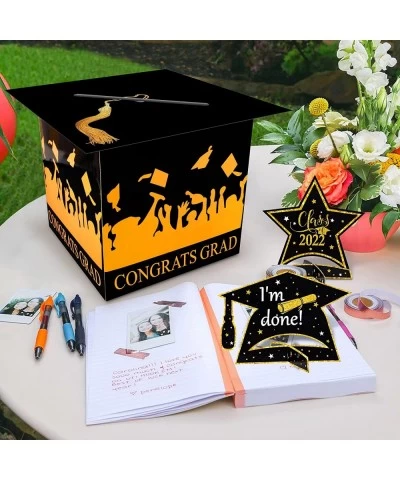 2022 Large Graduation Card Box Centerpiece - Grad Party Supplies Congrats Decorations Holder 13 x 10 Inches(Assemble Needed) ...