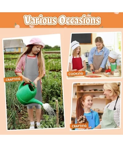 30 Pcs Kids Apron with Pocket Kids Aprons Set Adjustable Kids Chef Apron Child Art Apron for Girl Boy Cooking Painting Baking...