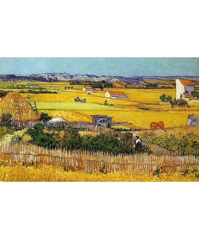 1000 Piece Large Jigsaw Puzzle - Van Gogh: Wheat Field - 1000 Piece Puzzles for Adults and Teens - Famous Painting Series 19....