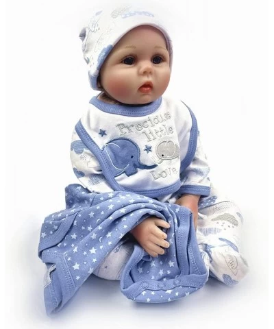 Reborn Baby Doll Clothes Little Elephant 5pcs Outfit Set for 20-23 inches Reborn Baby Boy Doll Clothes Accessories $27.58 Dol...