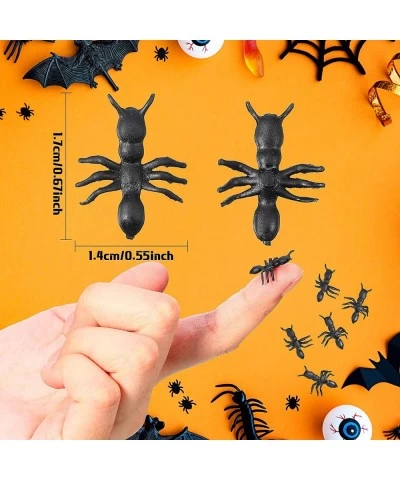 600 Pieces Realistic Plastic Ants Black Fake Ants Halloween Ant Joke Toys Plastic Ants Halloween Prank Toy for Halloween Part...