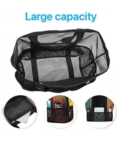 Large Mesh Beach Bag Toy Tote Bag Pool Picnic Bag with Oversized Pockets Comfortable Straps $92.83 Sandboxes & Beach Toys