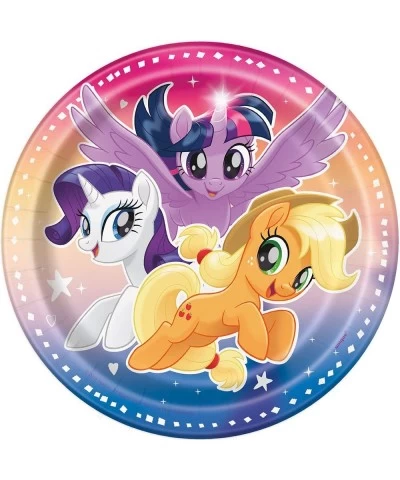 Industries Round Dessert Paper Plates - 7" My Little Pony 8 Pcs $13.47 Kids' Party Tableware