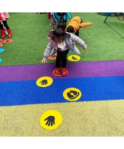 10inch Colorful Carpet Spot Flat Markers Feet Hands Twister Game for Classroom Home Indoor and Outdoor (Feet) $56.24 Kids' Fi...