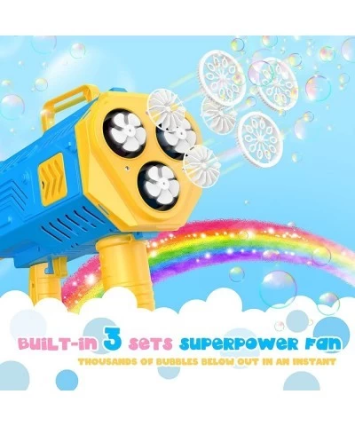 Bubble Gun - Giant Bazooka Bubble Gun Blaster Automatic Bubble Blaster Machine for Kids Adults Wedding Party with Colorful Li...