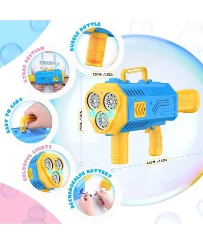 Bubble Gun - Giant Bazooka Bubble Gun Blaster Automatic Bubble Blaster Machine for Kids Adults Wedding Party with Colorful Li...