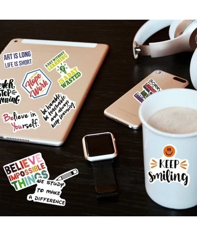 Inspirational Stickers 50pcs Motivational Stickers for Kids Teachers Waterproof Stickers for Water Bottles Suitcase Laptop Vi...