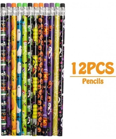 276PCS Halloween Toys Party Favor Bulk 12 Pencils 24 Erasers 24 Bracelets 144 Stickers 72 Temporary Tattoos $21.16 Kids' Part...