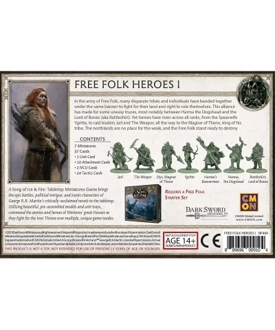 A Song of Ice and Fire Tabletop Miniatures Free Folk Heroes I Box Set | Strategy Game for Teens and Adults | Ages 14+ | 2+ Pl...