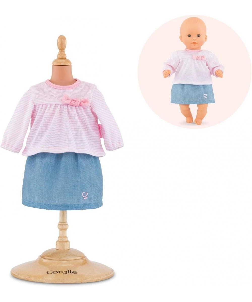 - Top & Skirt - Baby Doll Outfit - Clothing Accessory for 12" Dolls Pink/Blue $41.78 Doll Accessories