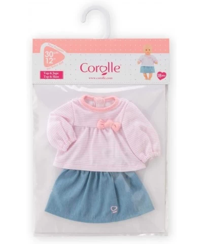 - Top & Skirt - Baby Doll Outfit - Clothing Accessory for 12" Dolls Pink/Blue $41.78 Doll Accessories