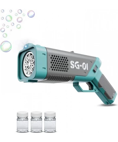 Powerful Spill-Proof Bubble Gun | Bubble Machine | Bubble Blower | Bubble Maker with Light for Holiday Party Favors Adults Ki...