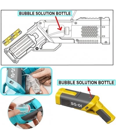 Powerful Spill-Proof Bubble Gun | Bubble Machine | Bubble Blower | Bubble Maker with Light for Holiday Party Favors Adults Ki...